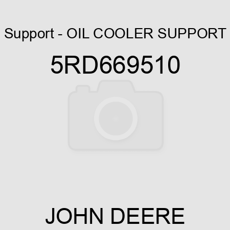 Support - OIL COOLER SUPPORT 5RD669510