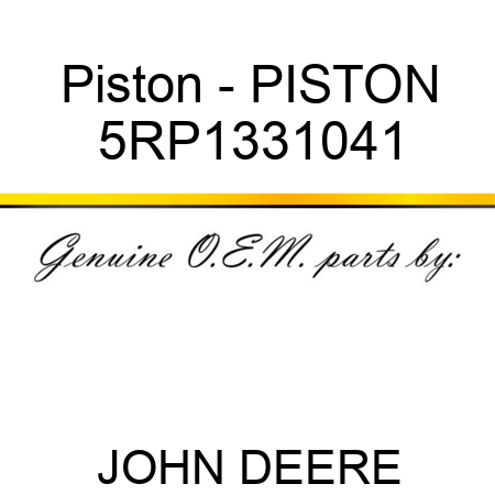 Piston - PISTON 5RP1331041