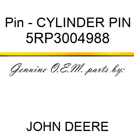 Pin - CYLINDER PIN 5RP3004988