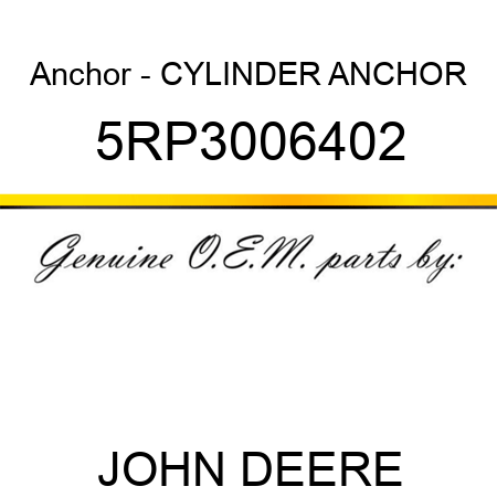 Anchor - CYLINDER ANCHOR 5RP3006402