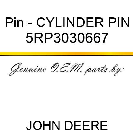 Pin - CYLINDER PIN 5RP3030667