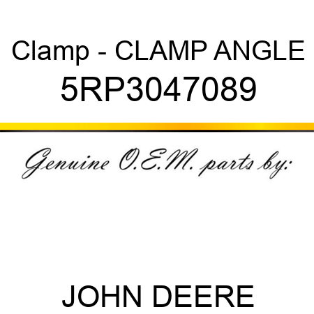 Clamp - CLAMP ANGLE 5RP3047089