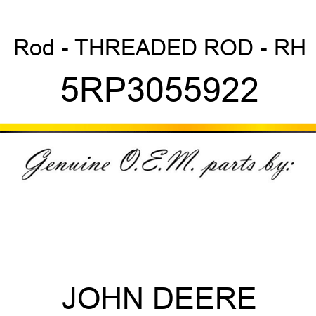 Rod - THREADED ROD - RH 5RP3055922