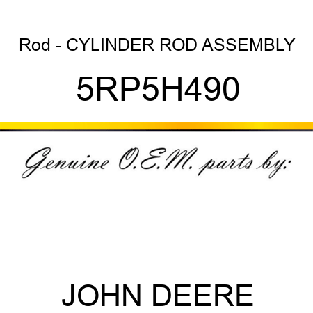 Rod - CYLINDER ROD ASSEMBLY 5RP5H490