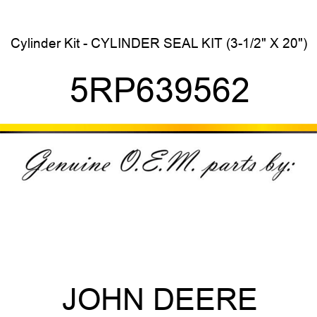 Cylinder Kit - CYLINDER SEAL KIT (3-1/2