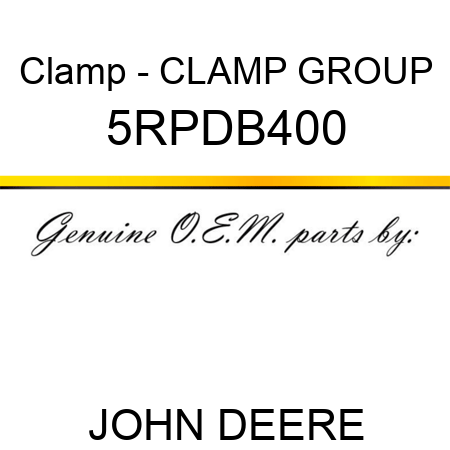Clamp - CLAMP GROUP 5RPDB400