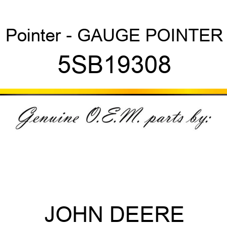 Pointer - GAUGE POINTER 5SB19308