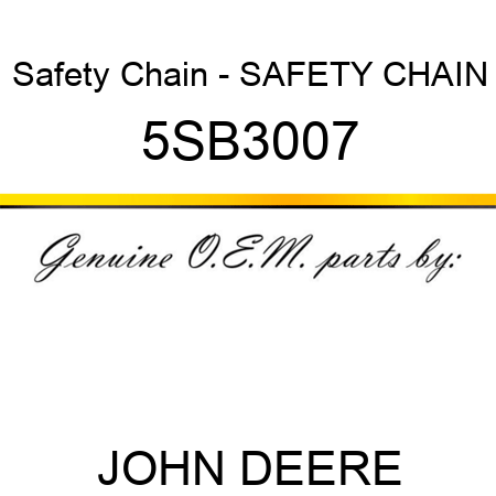 Safety Chain - SAFETY CHAIN 5SB3007