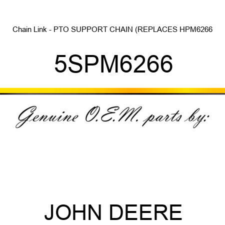Chain Link - PTO SUPPORT CHAIN (REPLACES HPM6266 5SPM6266