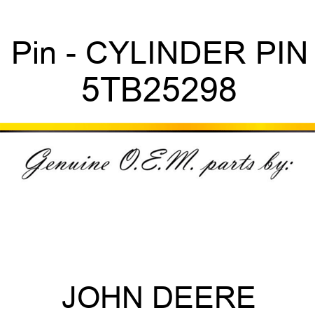 Pin - CYLINDER PIN 5TB25298