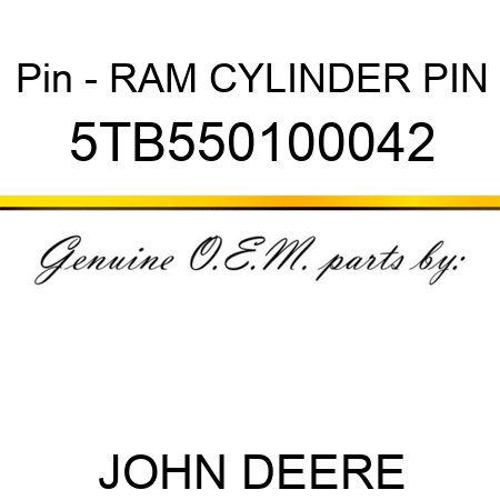 Pin - RAM CYLINDER PIN 5TB550100042