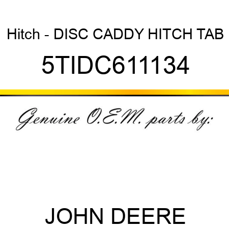 Hitch - DISC CADDY HITCH TAB 5TIDC611134