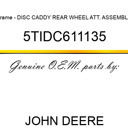 Frame - DISC CADDY REAR WHEEL ATT. ASSEMBLY 5TIDC611135