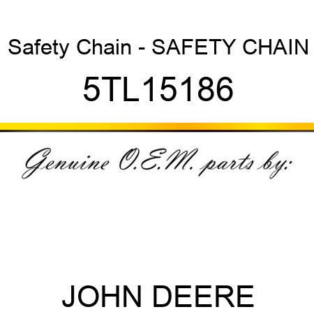Safety Chain - SAFETY CHAIN 5TL15186