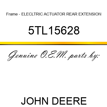 Frame - ELECLTRIC ACTUATOR REAR EXTENSION 5TL15628