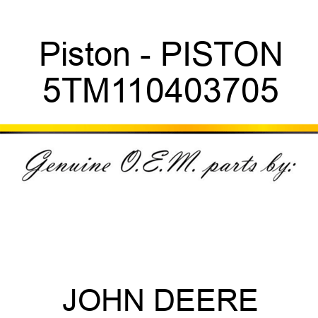 Piston - PISTON 5TM110403705