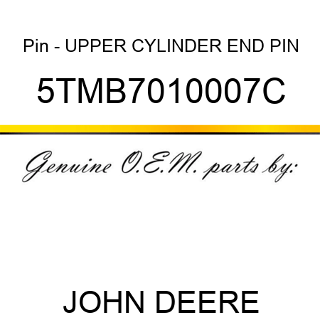 Pin - UPPER CYLINDER END PIN 5TMB7010007C