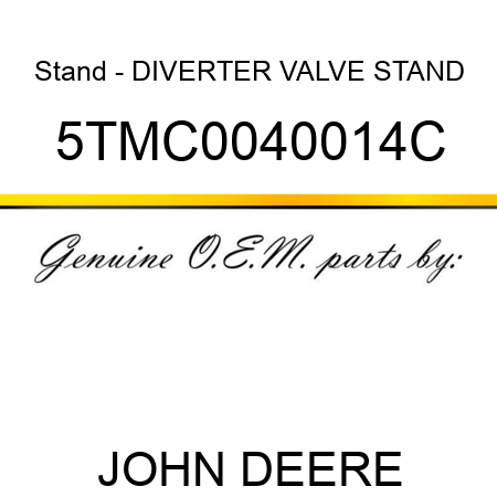 Stand - DIVERTER VALVE STAND 5TMC0040014C