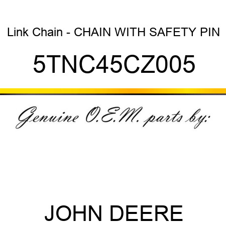 Link Chain - CHAIN WITH SAFETY PIN 5TNC45CZ005