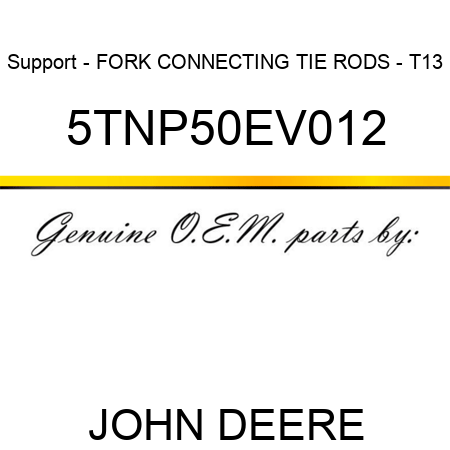 Support - FORK CONNECTING TIE RODS - T13 5TNP50EV012