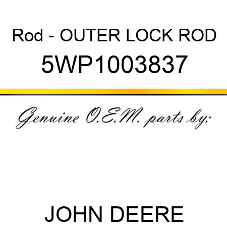 Rod - OUTER LOCK ROD 5WP1003837