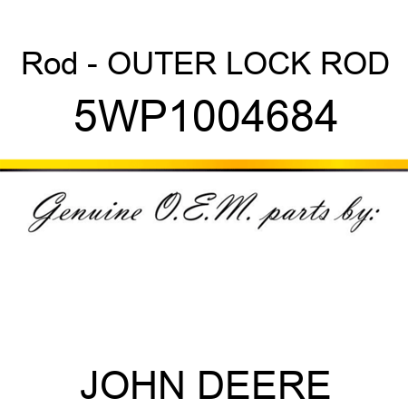 Rod - OUTER LOCK ROD 5WP1004684