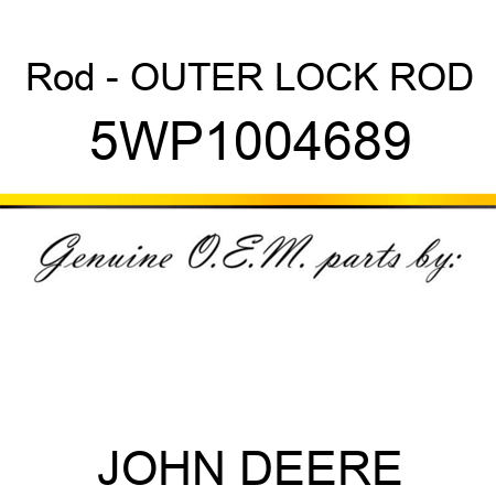 Rod - OUTER LOCK ROD 5WP1004689