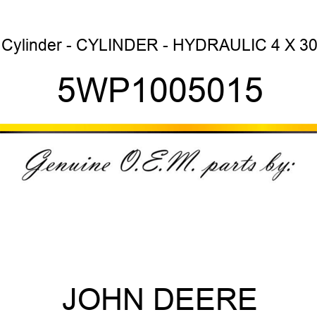 Cylinder - CYLINDER - HYDRAULIC 4 X 30 5WP1005015