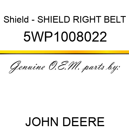 Shield - SHIELD RIGHT BELT 5WP1008022