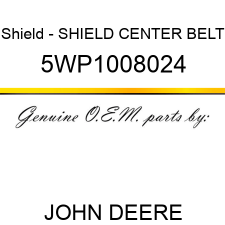 Shield - SHIELD CENTER BELT 5WP1008024