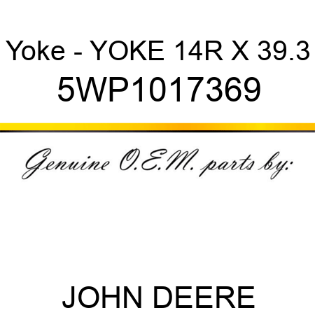 Yoke - YOKE 14R X 39.3 5WP1017369
