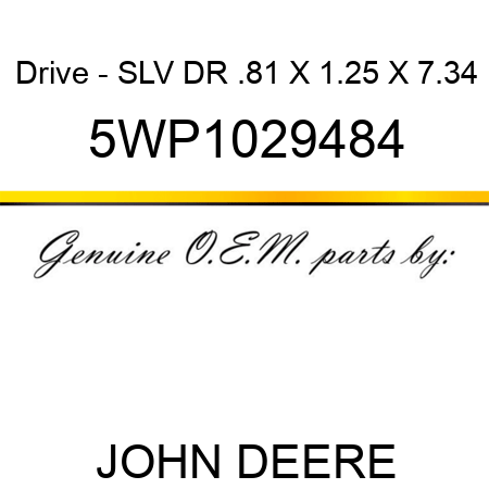 Drive - SLV DR .81 X 1.25 X 7.34 5WP1029484
