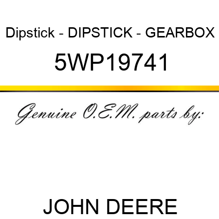 Dipstick - DIPSTICK - GEARBOX 5WP19741