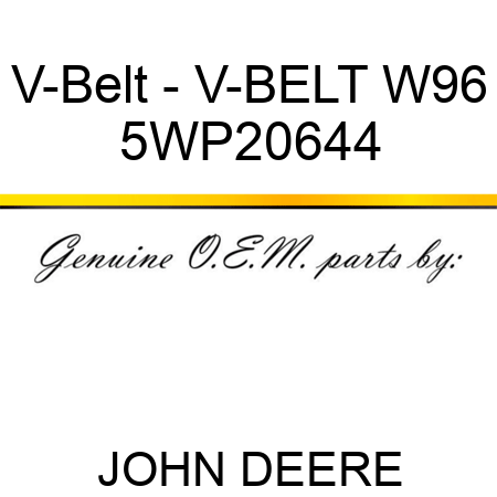 V-Belt - V-BELT W96 5WP20644