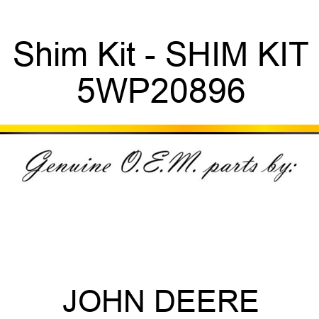 Shim Kit - SHIM KIT 5WP20896