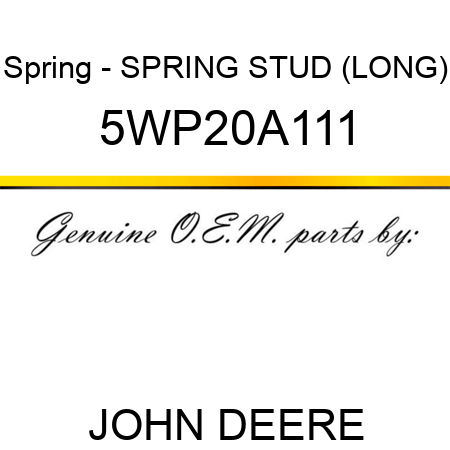 Spring - SPRING STUD (LONG) 5WP20A111