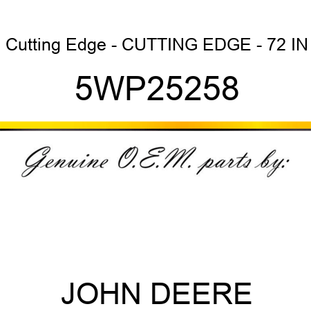 Cutting Edge - CUTTING EDGE - 72 IN 5WP25258
