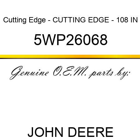 Cutting Edge - CUTTING EDGE - 108 IN 5WP26068