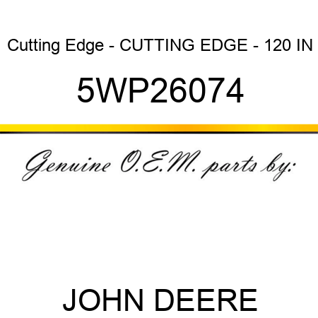 Cutting Edge - CUTTING EDGE - 120 IN 5WP26074