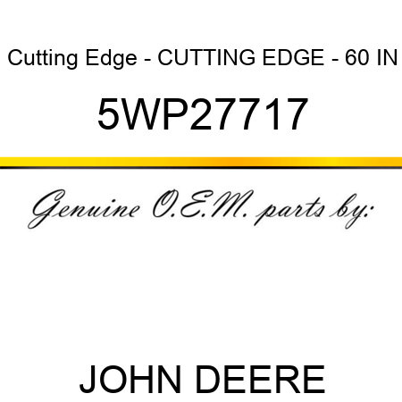 Cutting Edge - CUTTING EDGE - 60 IN 5WP27717