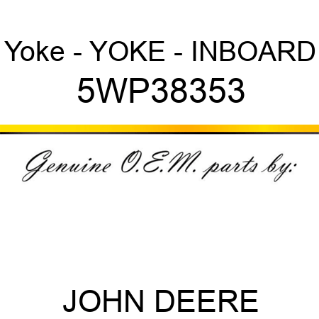 Yoke - YOKE - INBOARD 5WP38353