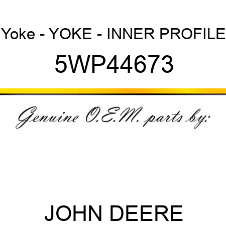 Yoke - YOKE - INNER PROFILE 5WP44673