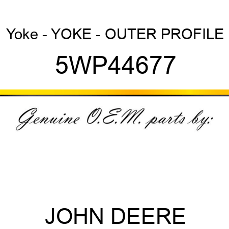 Yoke - YOKE - OUTER PROFILE 5WP44677
