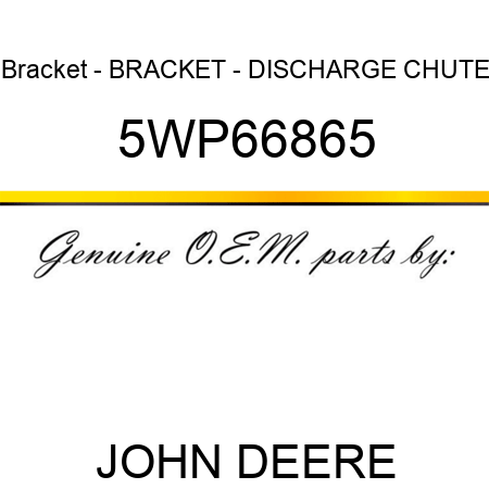 Bracket - BRACKET - DISCHARGE CHUTE 5WP66865