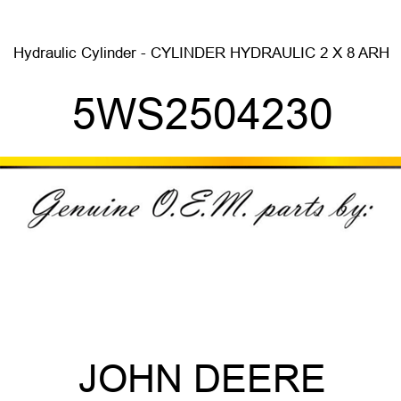 Hydraulic Cylinder - CYLINDER HYDRAULIC 2 X 8 ARH 5WS2504230