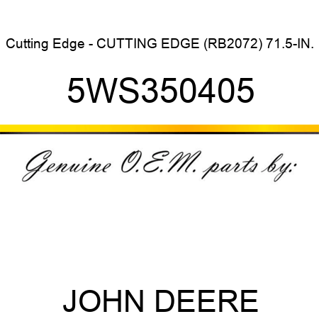 Cutting Edge - CUTTING EDGE (RB2072) 71.5-IN. 5WS350405