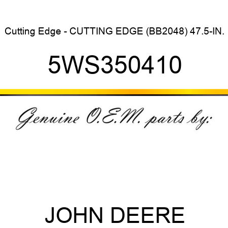 Cutting Edge - CUTTING EDGE (BB2048) 47.5-IN. 5WS350410