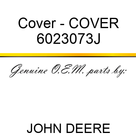 Cover - COVER 6023073J