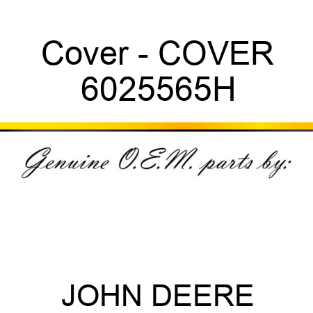 Cover - COVER 6025565H