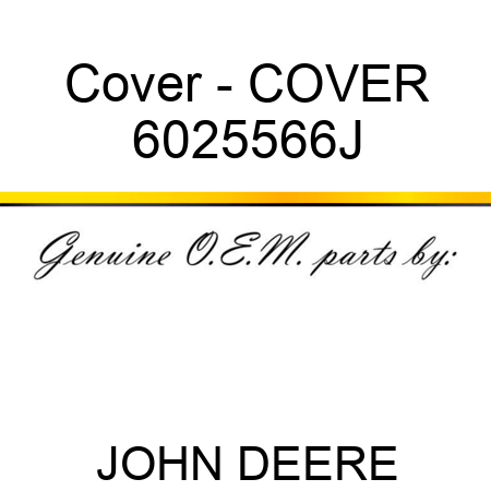 Cover - COVER 6025566J